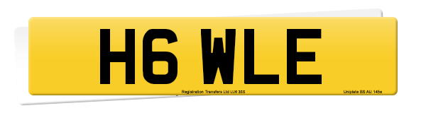 Registration number H6 WLE